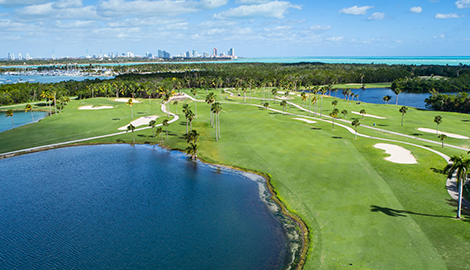 Aerial view of Crandon Golf Course